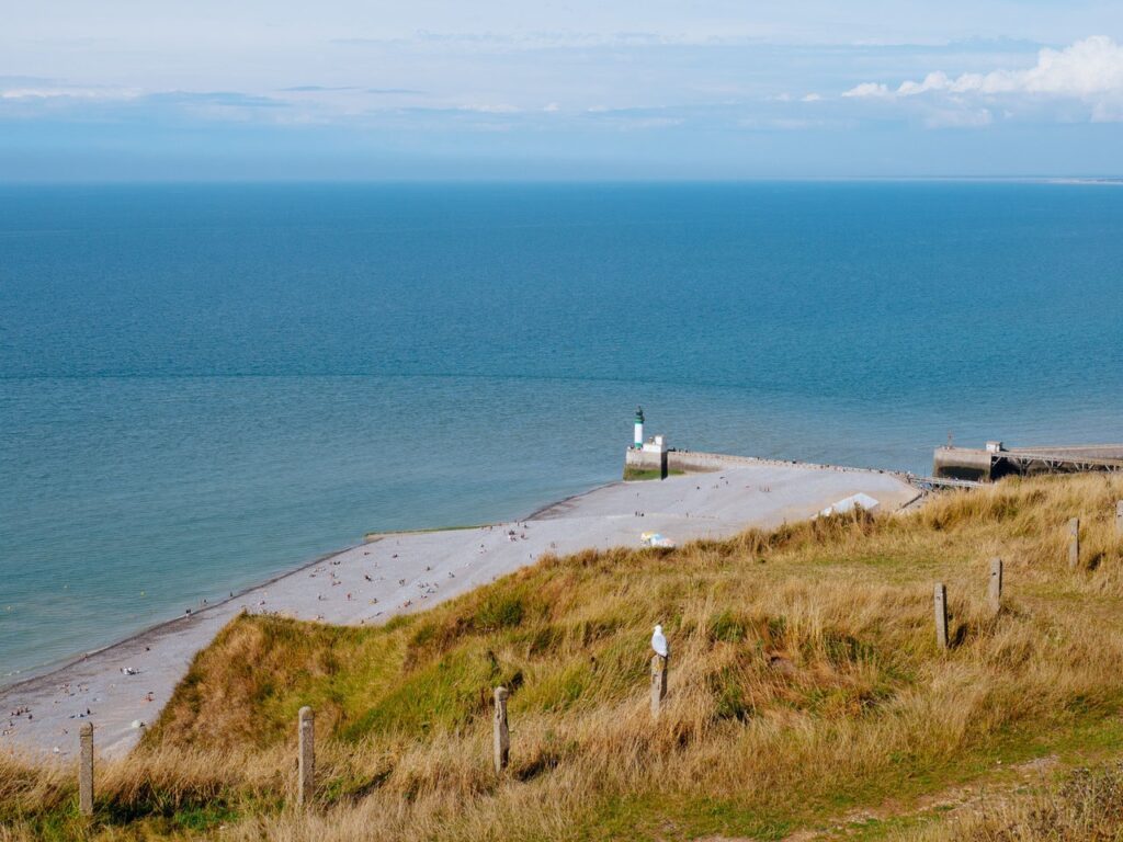 Vue sur la mer depuis la terrasse du Tréport